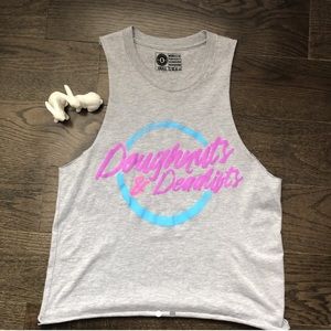 Doughnuts and Deadlifts muscle tank